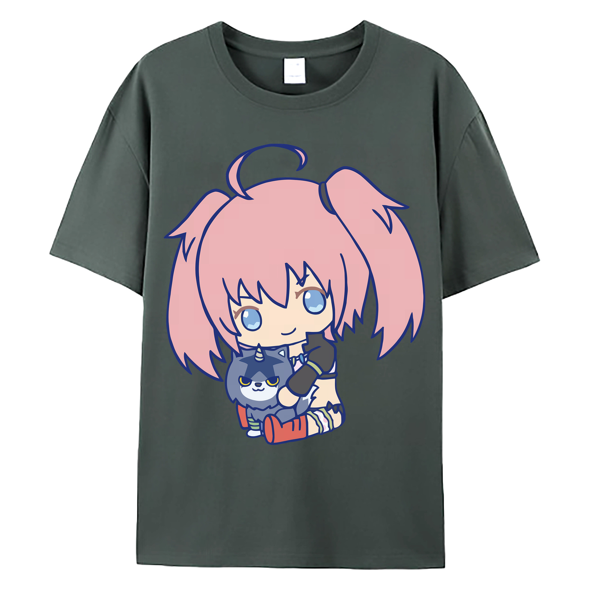 （画像用） 転スラ Regarding Reincarnated to Slime 綿100％ メンズ半袖Tシャツ｜肌触りやわらか＆通気性